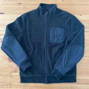 J. Crew Mens Black Fleece Full Zip